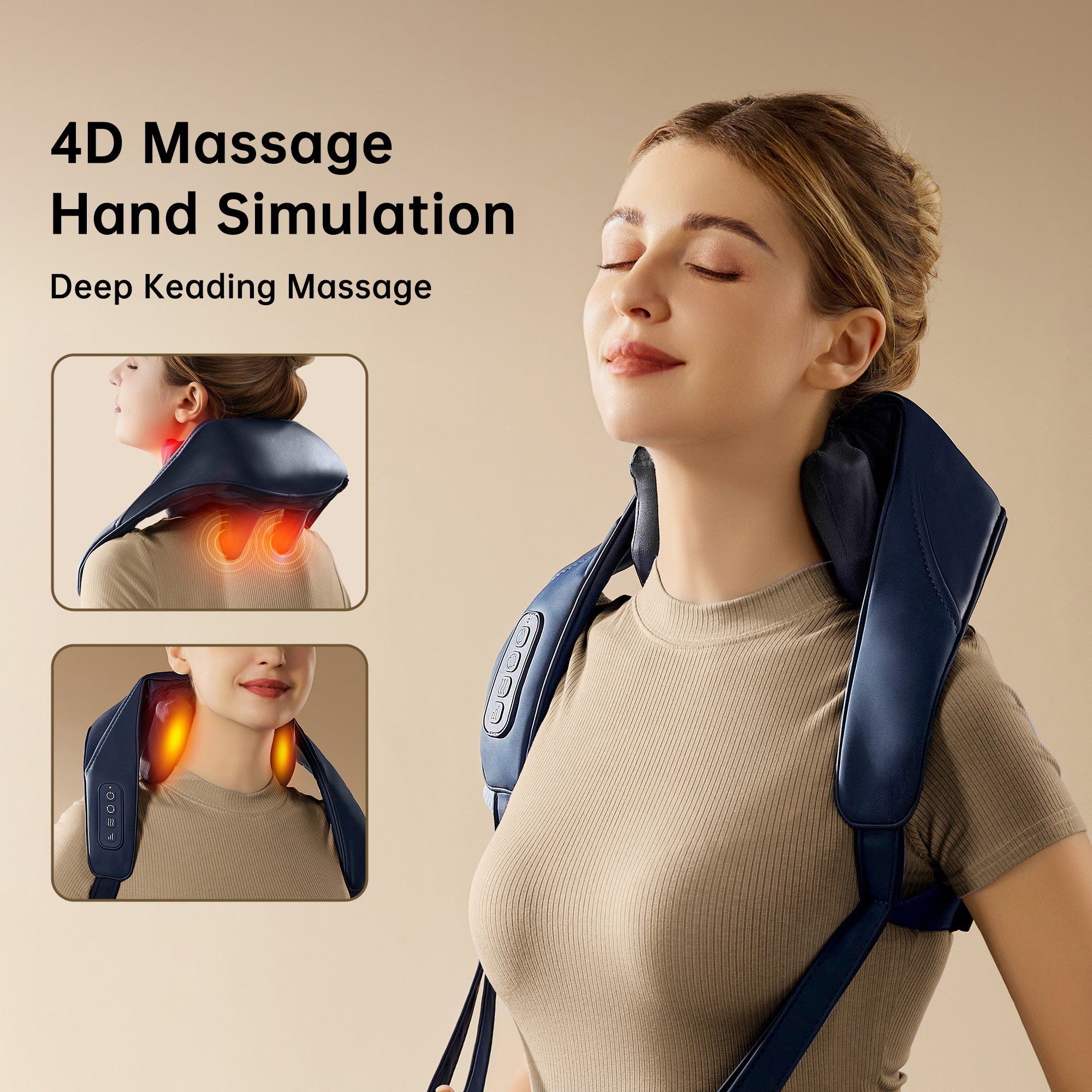 Cordless Shiatsu Neck And Back Massager,
